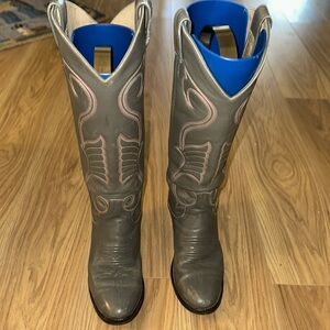 Larry Mahan Gray Heeled Boots